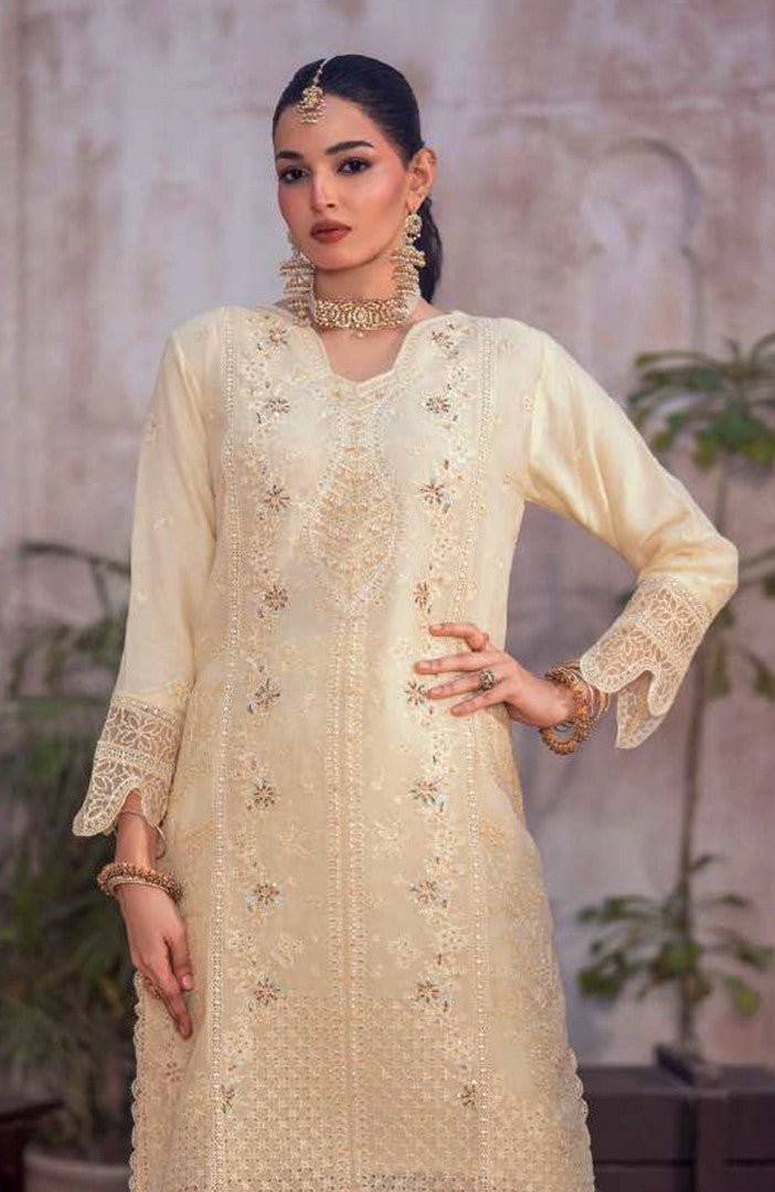 Ready to Wear 3 Piece Formal Embroidered Luxury Chiffon Suit