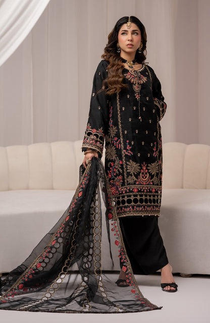 Ready to Wear 3 Piece Formal Embroidered Luxury Organza Suit