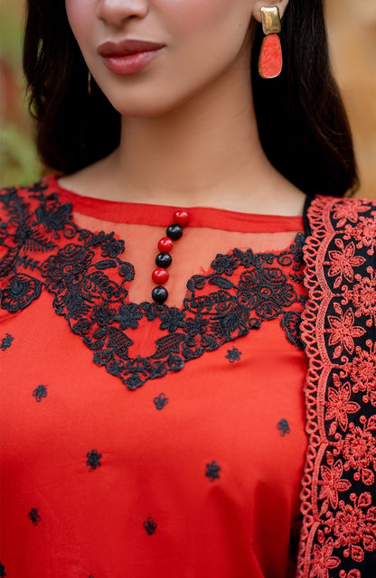 Ready to Wear 3 Piece Embroidered Lawn Suit