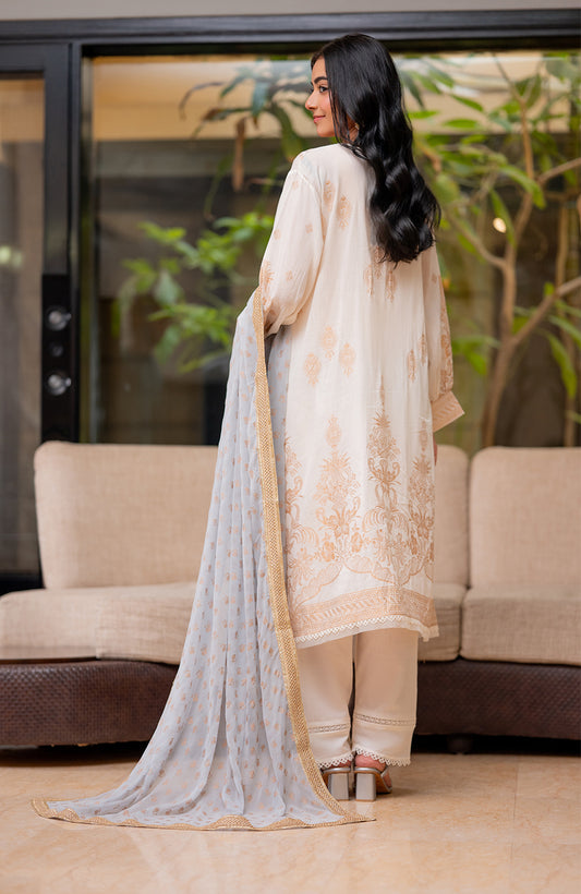 Ready to Wear 3 Piece Banarsi Lawn Formal Suit