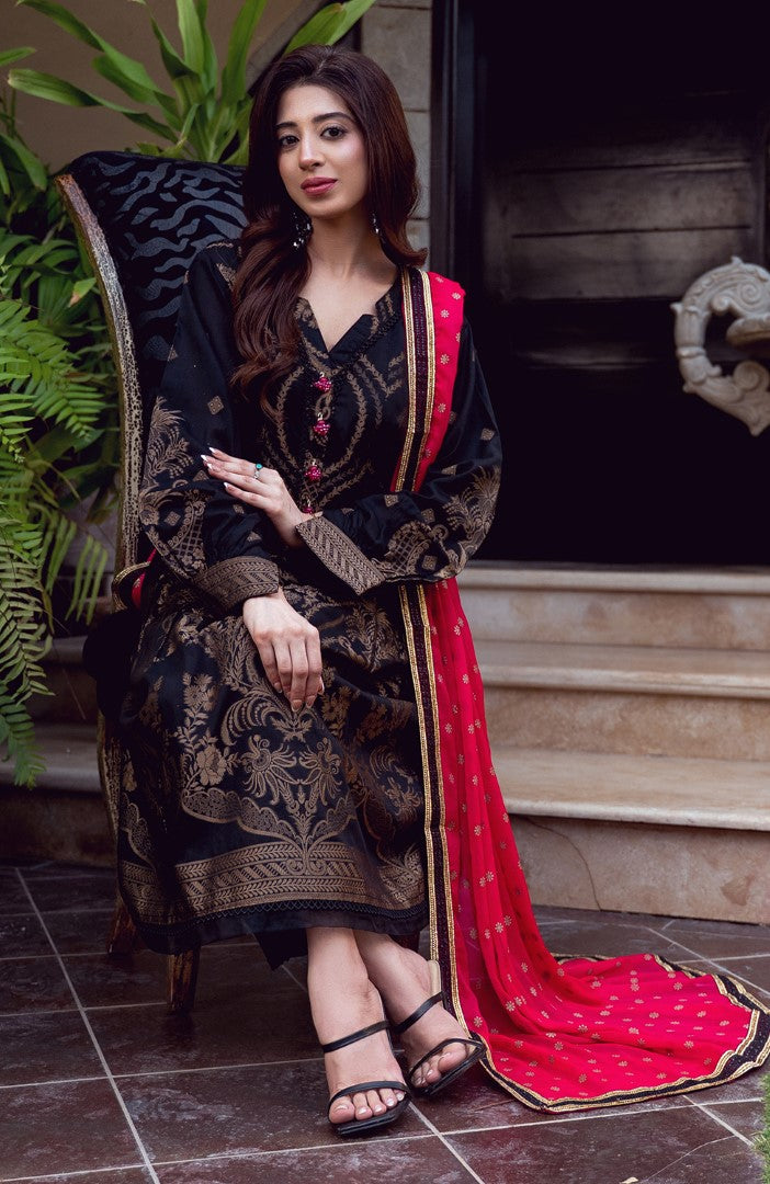 Ready to Wear 3 Piece Banarsi Lawn Formal Suit