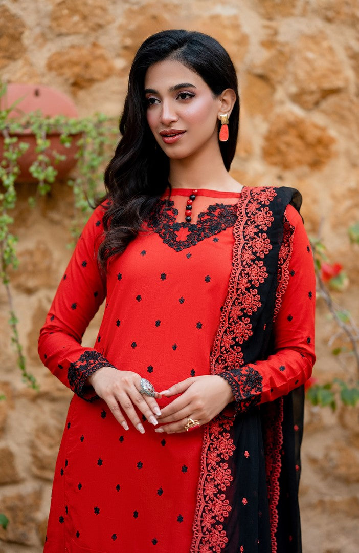 Ready to Wear 3 Piece Embroidered Lawn Suit