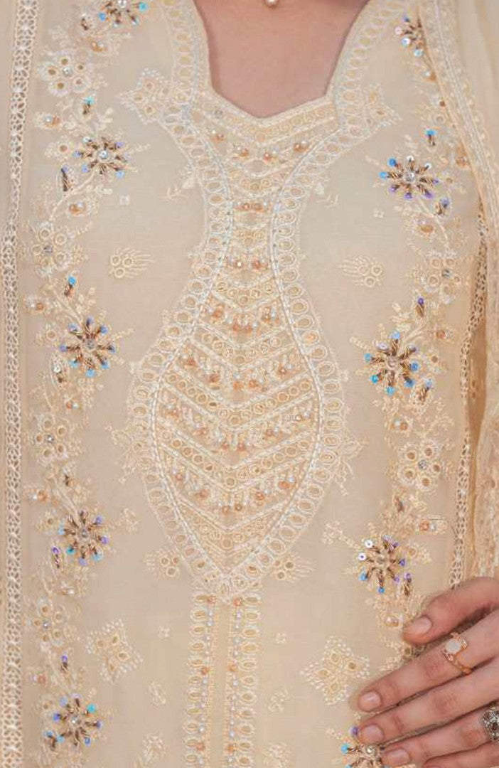 Ready to Wear 3 Piece Formal Embroidered Luxury Chiffon Suit