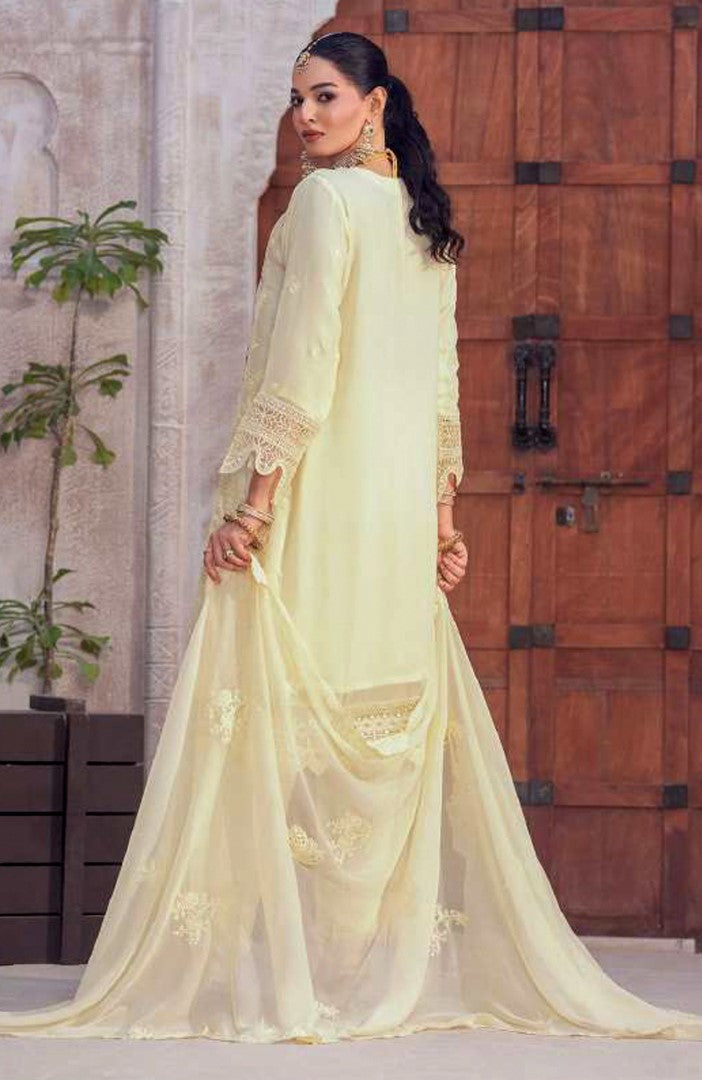 Ready to Wear 3 Piece Formal Embroidered Luxury Chiffon Suit