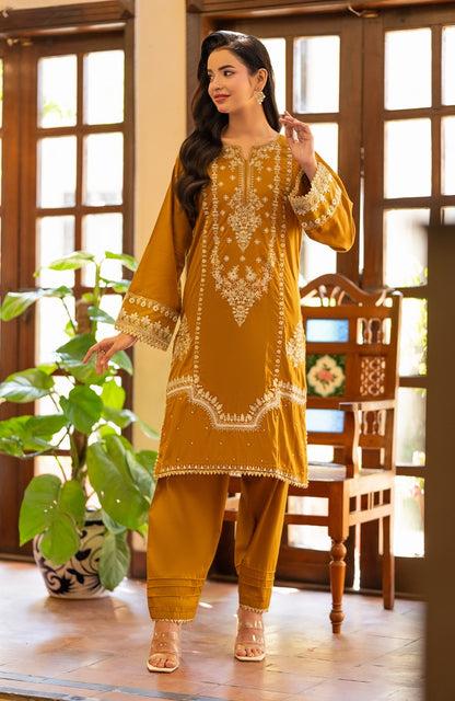 Ready to Wear 2 Piece Jacquard Lawn Formal Suit