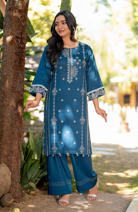 Ready to Wear 2 Piece Jacquard Lawn Formal Suit