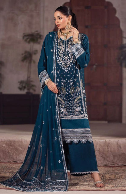 Ready to Wear 3 Piece Formal Embroidered Luxury Chiffon Suit
