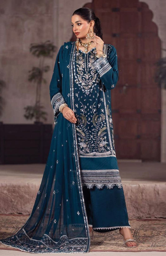 Ready to Wear 3 Piece Formal Embroidered Luxury Chiffon Suit