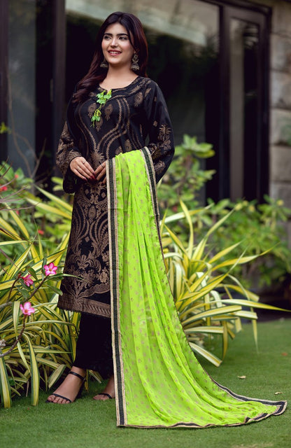 Ready to Wear 3 Piece Banarsi Lawn Formal Suit