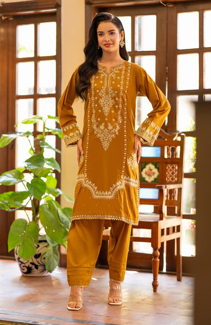 Ready to Wear 2 Piece Jacquard Lawn Formal Suit