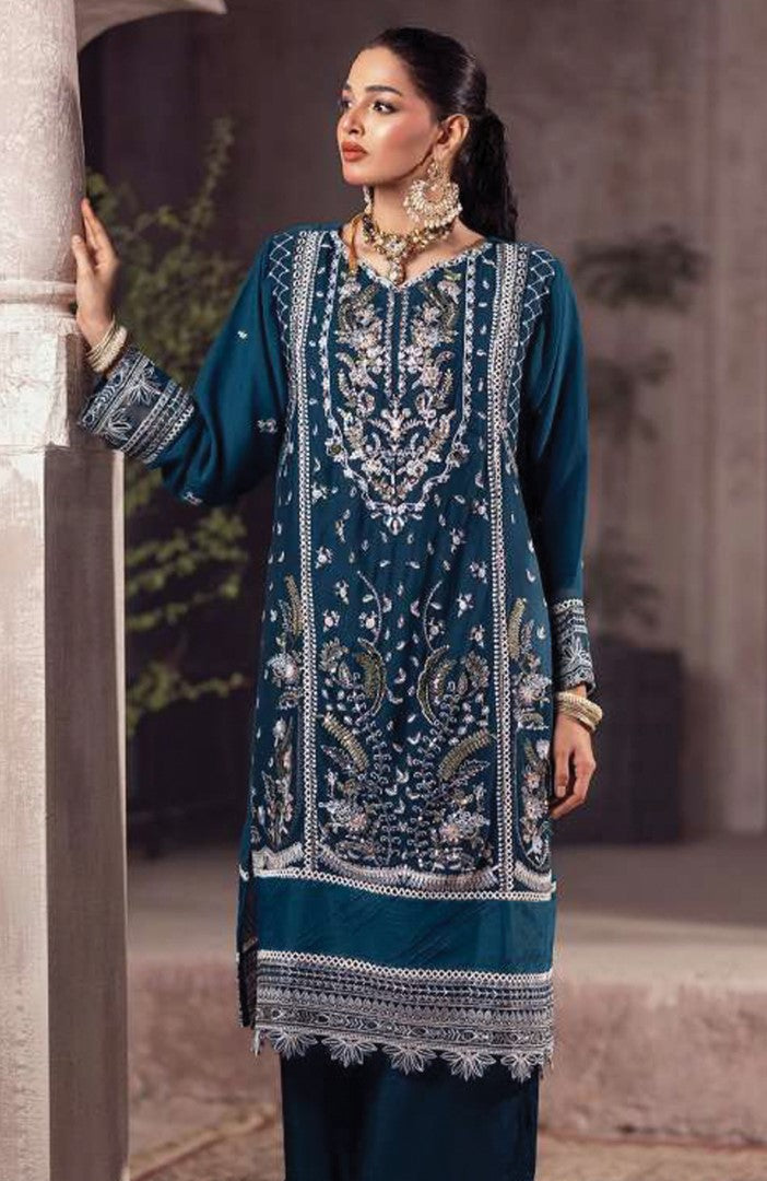 Ready to Wear 3 Piece Formal Embroidered Luxury Chiffon Suit