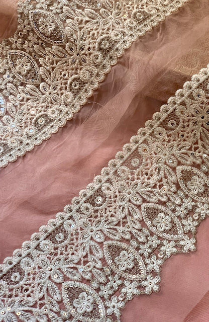 Unstitched Chiffon 3 Piece Embroidered Formal Suit