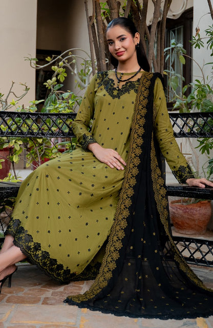 Ready to Wear 3 Piece Embroidered Lawn Suit