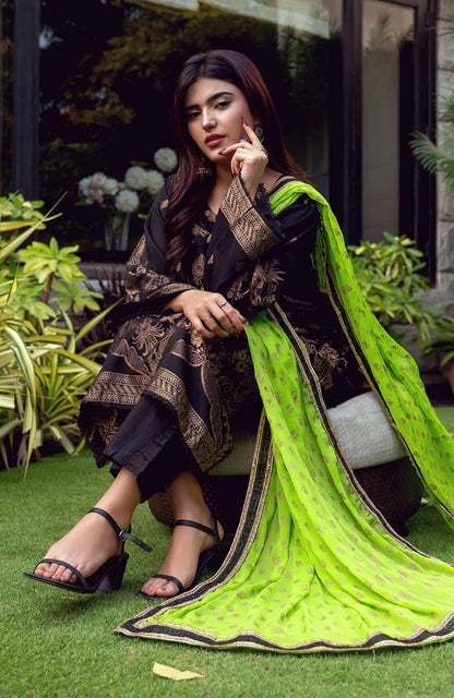 Ready to Wear 3 Piece Banarsi Lawn Formal Suit