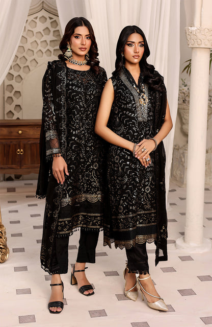 Unstitched 3 Piece Formal Embroidered Luxury Chiffon Suit