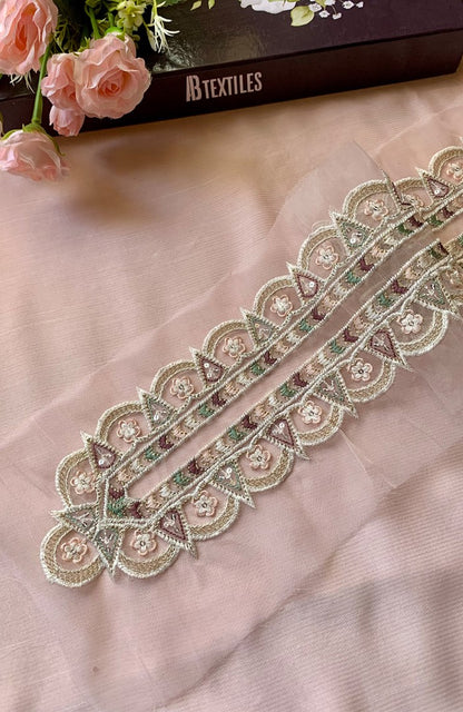 Unstitched Chiffon 3 Piece Embroidered Formal Suit