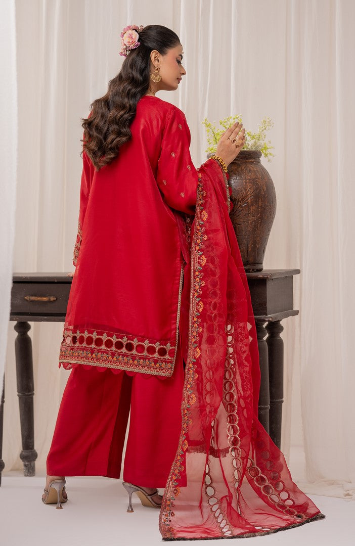 Ready to Wear 3 Piece Formal Embroidered Luxury Organza Suit
