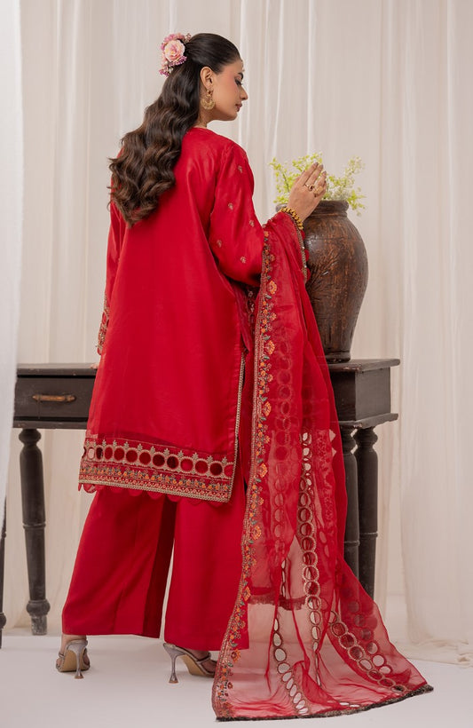 Ready to Wear 3 Piece Formal Embroidered Luxury Organza Suit