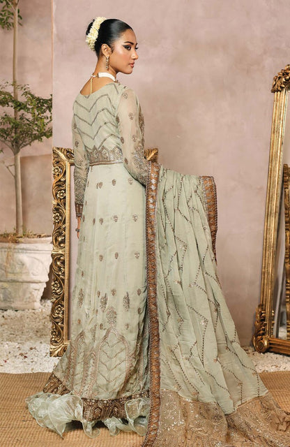 Unstitched 3 Piece Formal Embroidered Luxury Chiffon Suit