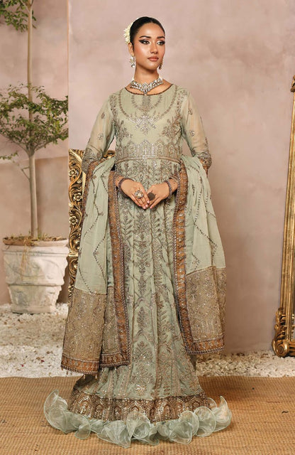 Unstitched 3 Piece Formal Embroidered Luxury Chiffon Suit