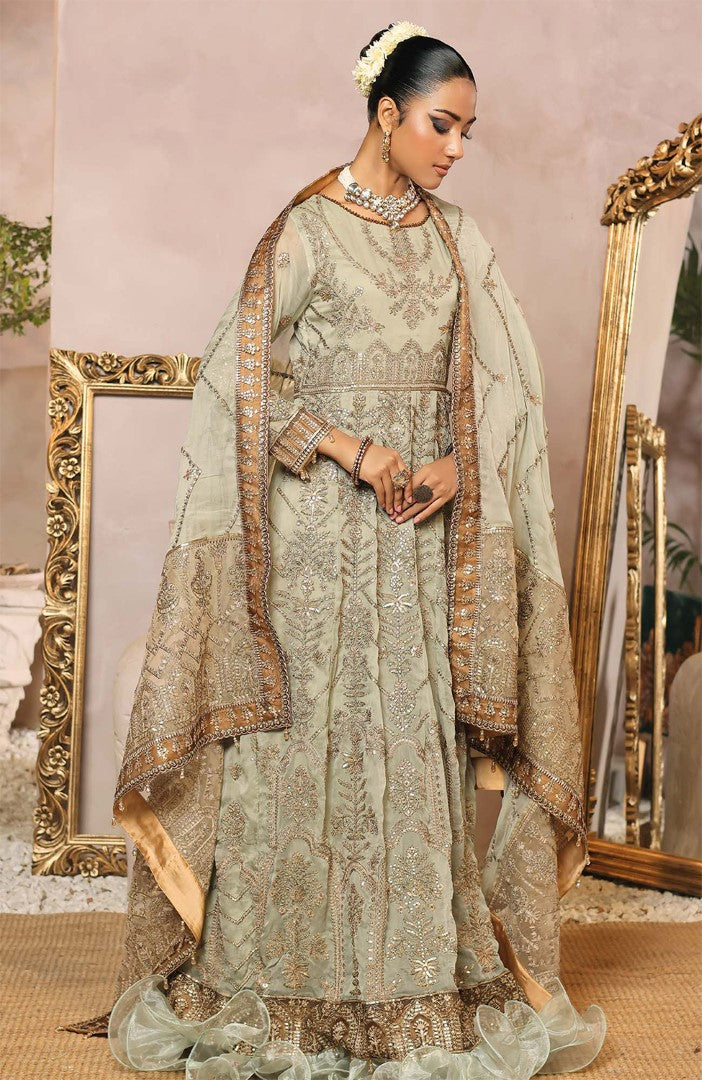 Unstitched 3 Piece Formal Embroidered Luxury Chiffon Suit