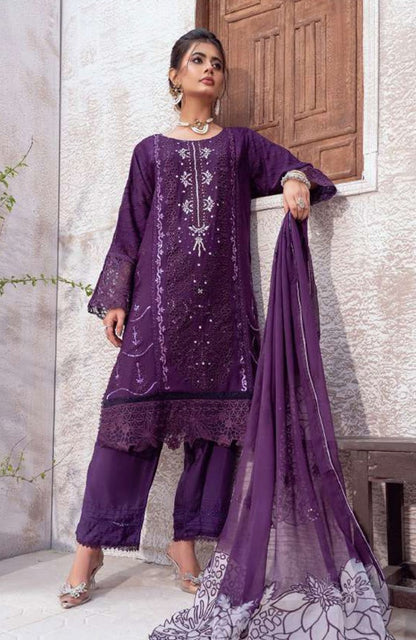 Ready to Wear 3 Piece Formal Embroidered Luxury Chiffon Suit