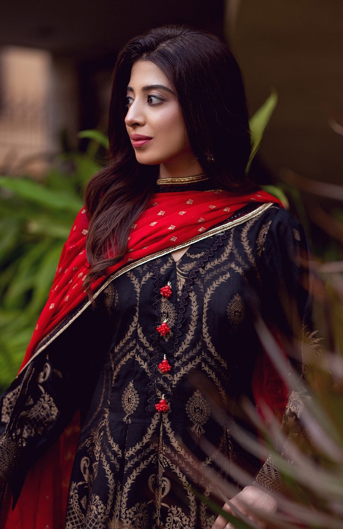 Ready to Wear 3 Piece Banarsi Lawn Formal Suit