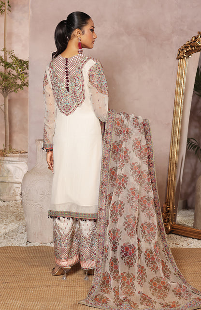 Unstitched 3 Piece Formal Embroidered Luxury Chiffon Suit