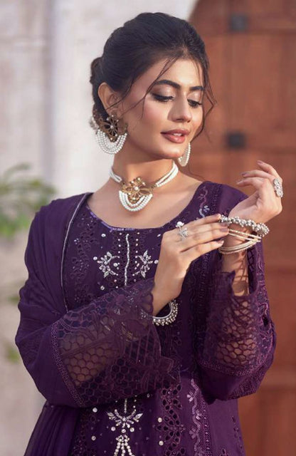 Ready to Wear 3 Piece Formal Embroidered Luxury Chiffon Suit