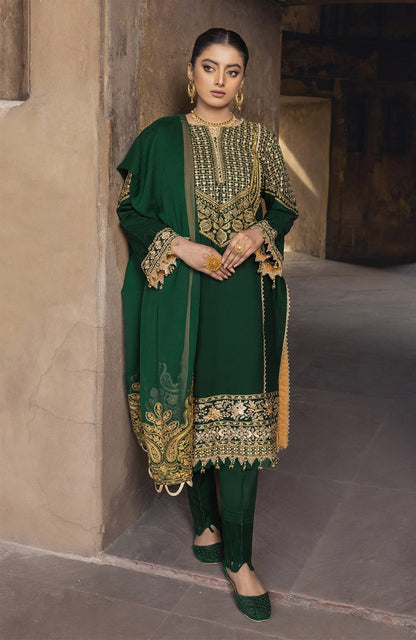 Unstitched 3 Piece Embroidered Lawn Suit