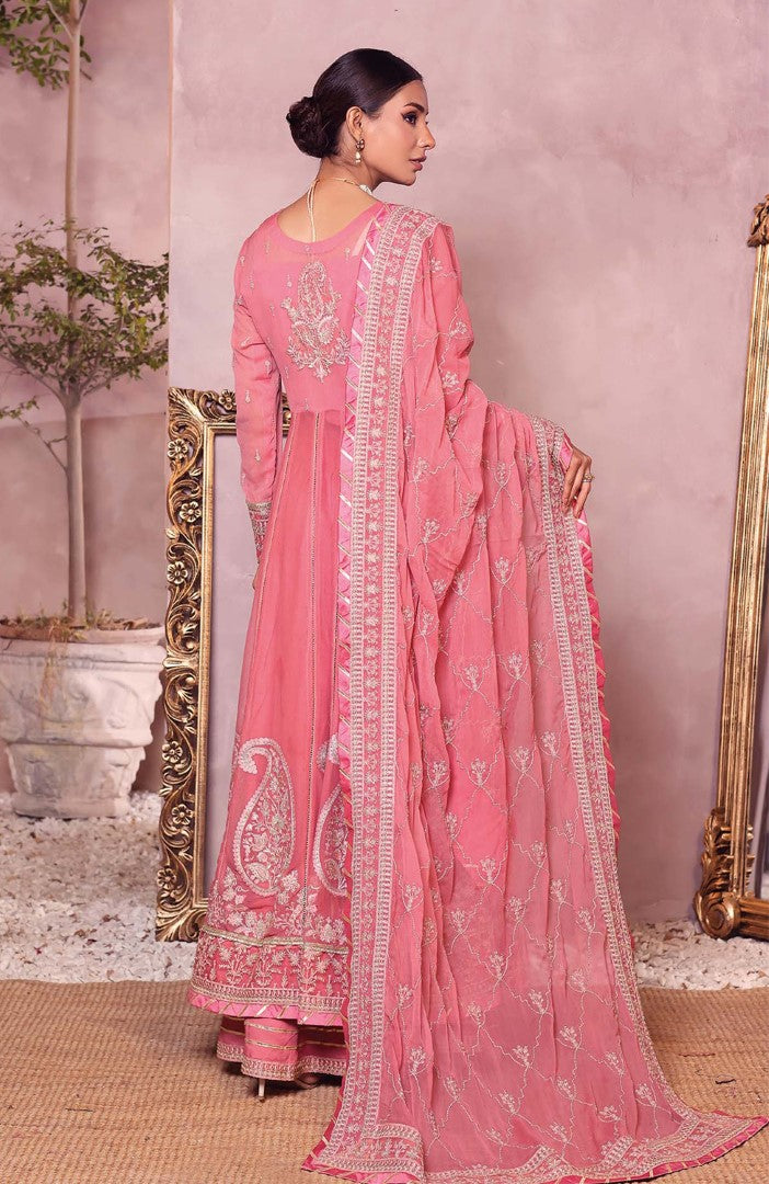 Unstitched 3 Piece Formal Embroidered Luxury Chiffon Suit