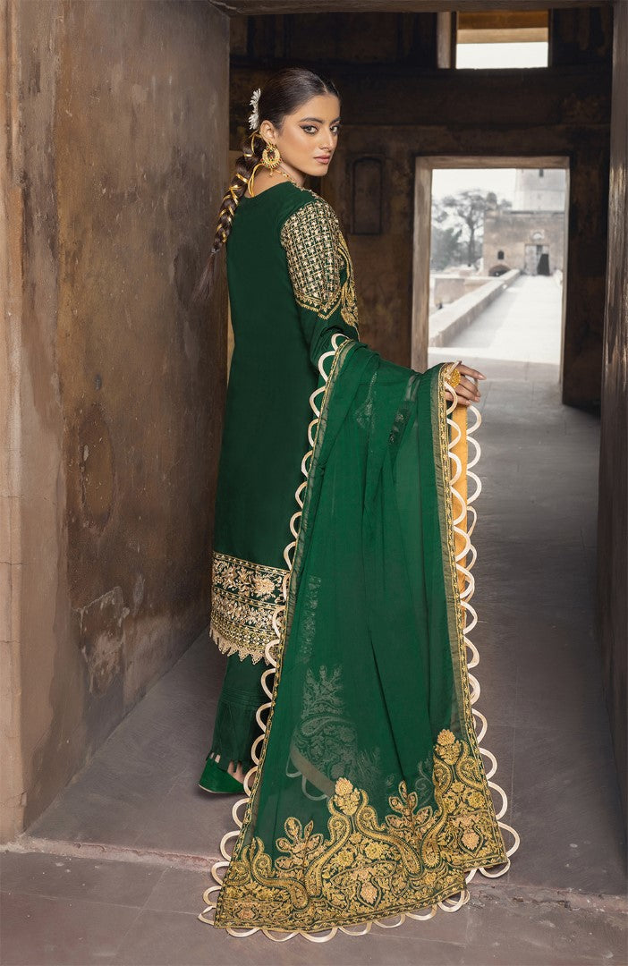 Unstitched 3 Piece Embroidered Lawn Suit