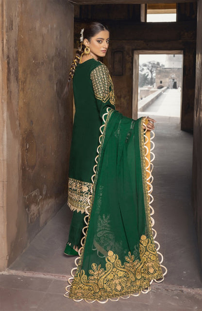 Unstitched 3 Piece Embroidered Lawn Suit