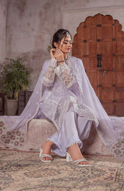 Ready to Wear 3 Piece Formal Embroidered Luxury Chiffon Suit