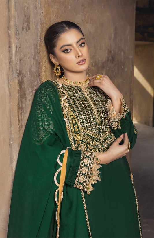 Unstitched 3 Piece Embroidered Lawn Suit