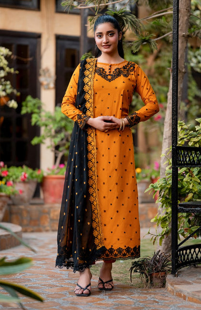 Ready to Wear 3 Piece Embroidered Lawn Suit