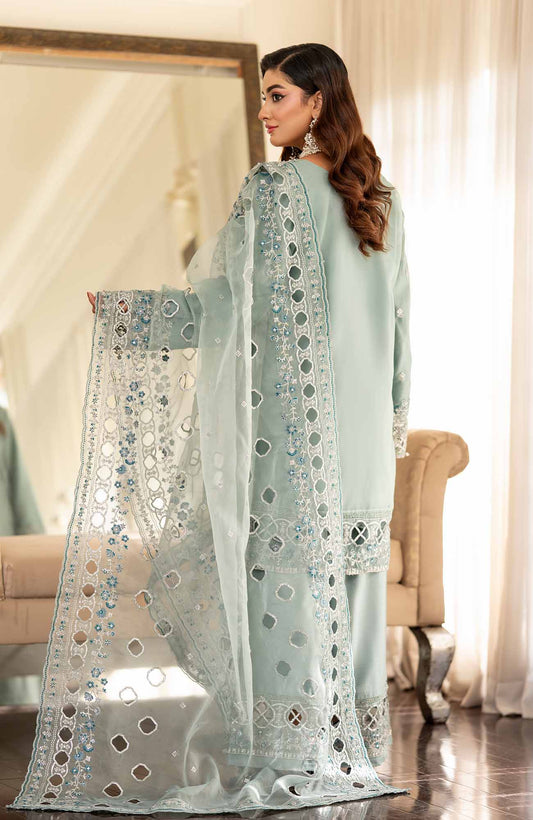 Ready to Wear 3 Piece Formal Embroidered Luxury Organza Suit