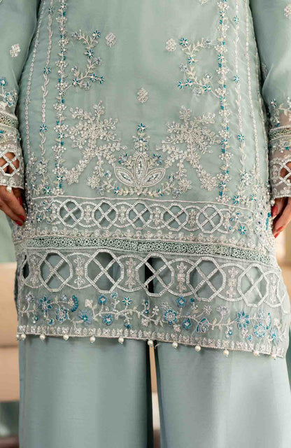 Ready to Wear 3 Piece Formal Embroidered Luxury Organza Suit