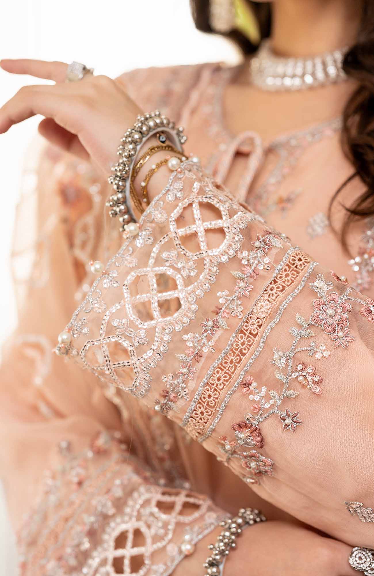 Ready to Wear 3 Piece Formal Embroidered Luxury Organza Suit