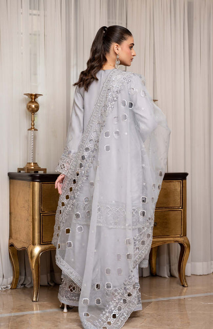 Ready to Wear 3 Piece Formal Embroidered Luxury Organza Suit