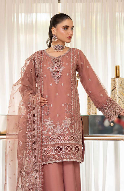Ready to Wear 3 Piece Formal Embroidered Luxury Organza Suit