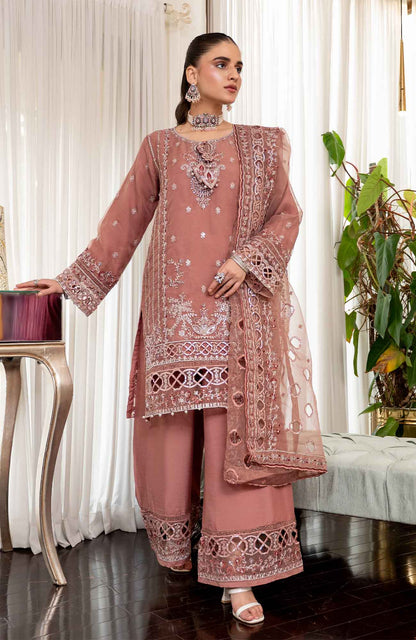 Ready to Wear 3 Piece Formal Embroidered Luxury Organza Suit