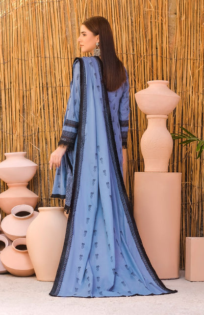 Unstitched 3 Piece Chikankari Embroidered Lawn Suit